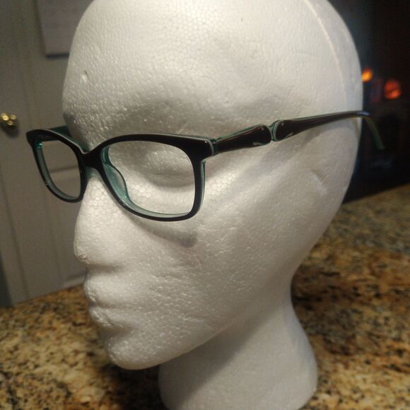 Candies C Kris Brn Eyeglasses Frames Brown Blue Square Full Rim 49-16-140 &Case - Picture 2 of 9